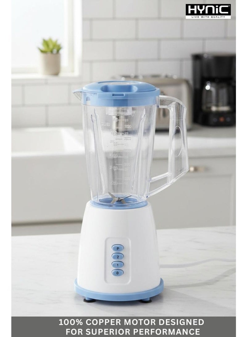 Hynic Ultimate High-Speed Blender 300W Powerful Copper Motor | 1.75L Unbreakable PC Jar | 2-Speed & Pulse Control | Stainless Steel Blades for Smoothies | Shakes & Nutri-Juicing - Image 3